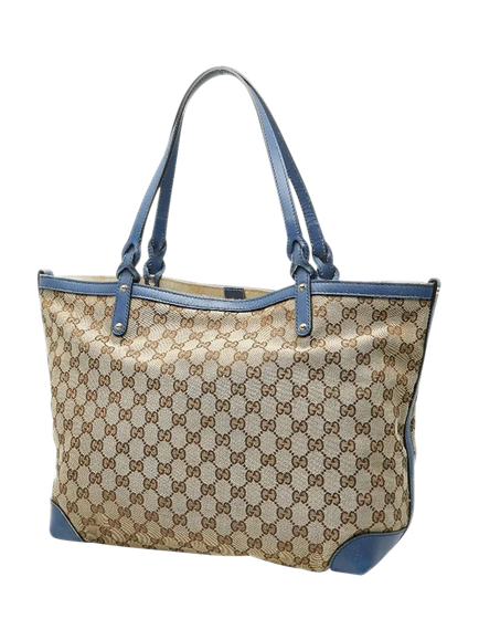 Pre-loved GUCCI GG Canvas Tote Bag, Brown - view 2, Brown
