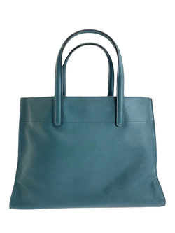 Pre-loved Prada Saffiano Leather 2-Way Bag, Green - view 2, Green