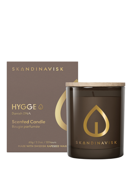 SKANDINAVISK Hygge Votive Candle, 65g, Camel Brown
