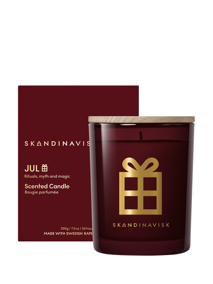 SKANDINAVISK Jul Candle, 200g, Merlot Red