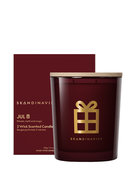 SKANDINAVISK Jul Candle, 350g, Merlot Red