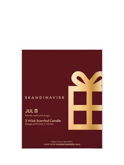 SKANDINAVISK Jul Candle, 350g - view 2, Merlot Red