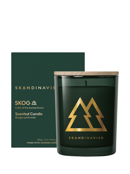 SKANDINAVISK Skog Candle, 200g, Forest Green