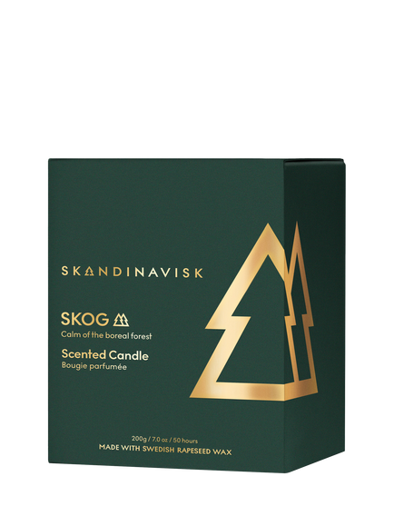 SKANDINAVISK Skog Candle, 200g - view 2, Forest Green