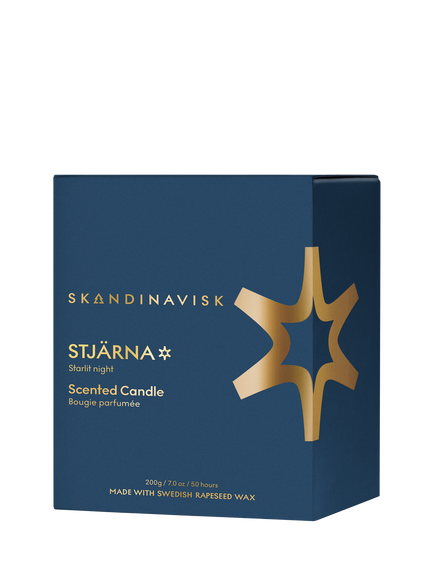 SKANDINAVISK Stjarna Candle, 200g - view 2, Midnight Blue