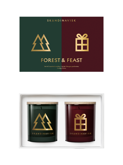 SKANDINAVISK Forest & Feast Scented Candle Gift Set, Multi