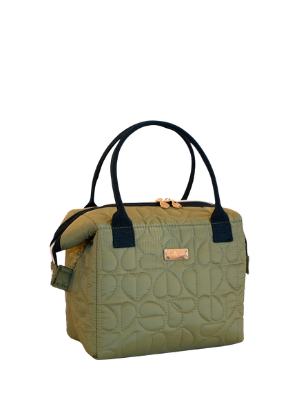 Beau & Elliot Oxford Quilted Convertible Lunch Bag, 7L, Khaki, Khaki