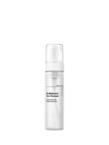 Dr.Different Zero Cleanser for Normal & Dry Skin, 200ml, Clear