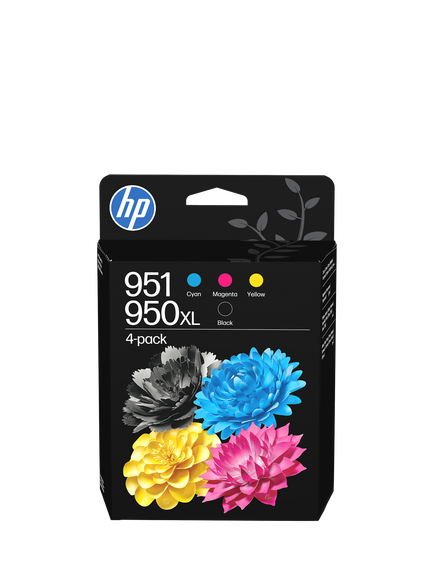 HP 951/950XL Black, Cyan, Magenta & Yellow Multipack Original Ink Cartridges, Pack of 4, Multi