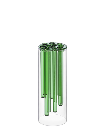 Ichendorf Milano Jelly Glass Vase, H30cm, Green, Green