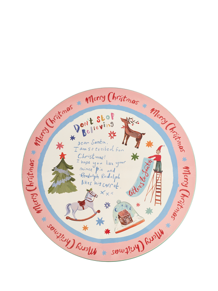 Eleanor Bowmer Dear Santa Cork-Backed Placemats, Set of 4, Multi