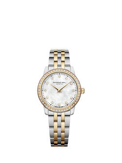 Raymond Weil Women's Toccata Mother of Pearl Bracelet Strap, White/Multi, White/Multi