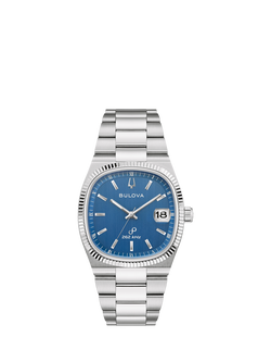 Bulova 96B440 Men's Super Seville Bracelet Strap Watch, Blue, Blue