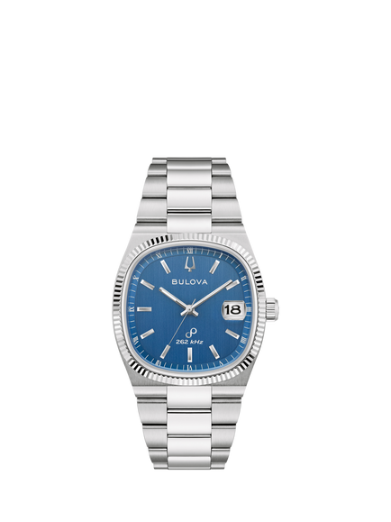 Bulova 96B440 Men's Super Seville Bracelet Strap Watch, Blue, Blue