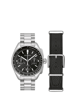 Bulova 96K111 Men's Lunar Pilot Chronograph Bracelet Strap Watch, Black - view 2, Black