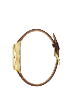 Bulova 97B214 Men's 1973 Jet Star F Leather Strap Watch, Yellow - view 2, Yellow