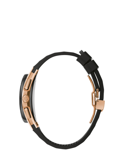 Bulova 98A185 Men's CURV Rubber Strap Watch, Black - view 2, Black