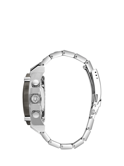 Bulova 98B316 Men's Chronograph Bracelet Strap Watch, Black - view 2, Black