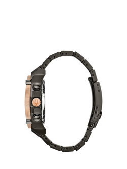 Bulova 98D149 Men's Icon round Bracelet Strap Watch, Black - view 2, Black