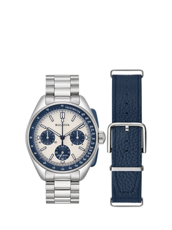 Bulova 98K112 Men's Lunar Pilot Chronograph Bracelet Strap Watch, White - view 2, White