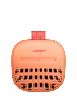 Bose SoundLink Micro (2nd Gen) Water-resistant Portable Bluetooth Speaker with Built-in Speakerphone, Limited Edition, Sunset Peach, Sunset Peach