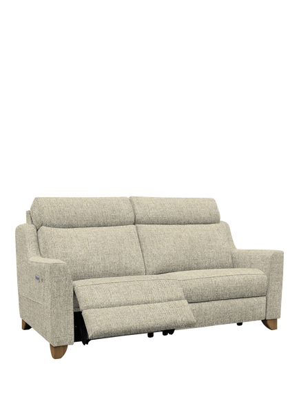 Parker Knoll Bodella Large 2 Seater Power Recliner Sofa, Edith Easy Clean Natural, Edith Easy Clean Natural