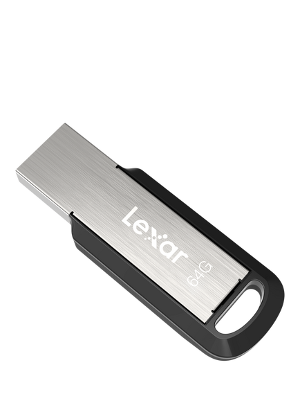 Lexar JumpDrive M400 USB 3.2 Gen 1 Flash Drive, 64GB, Silver With Black, Silver With Black