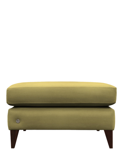 G Plan Vintage OUTLET The Seventy Two Footstool, Dark Leg, Like New, Plush Moss, Plush Moss