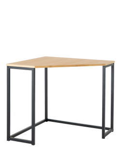 John Lewis OUTLET Bamboo Corner Desk, Like New, Natural, Natural
