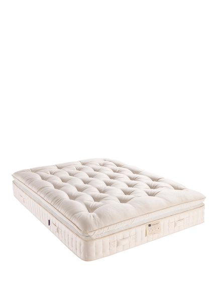 John Lewis OUTLET British Natural Collection Cotswold Pillowtop 10250 Mattress, Firmer Tension, King Size, Like New, White