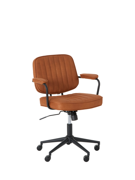 John Lewis OUTLET Rowley Swivel Office Chair, Like New, Whisky, Whisky