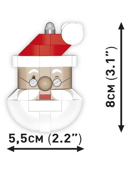 COBI Santa Claus Christmas Decoration - view 2, Multi