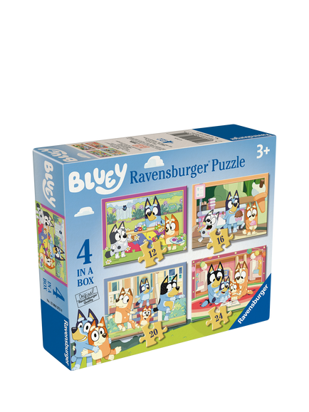 Bluey Ravensburger 4 in a Box Jigsaw Puzzle, Multi
