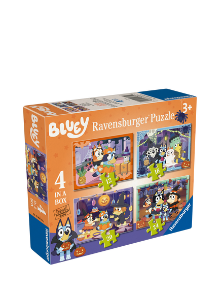 Bluey Halloween 4 in a Box Jigsaw Puzzle, Multi