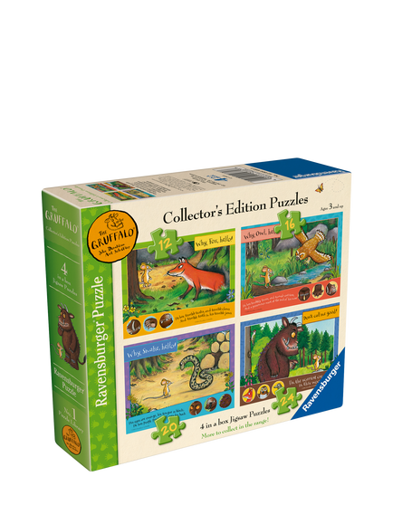 Julia Donaldson Gruffalo Ravensburger 4 in a Box Jigsaw Puzzle, Multi
