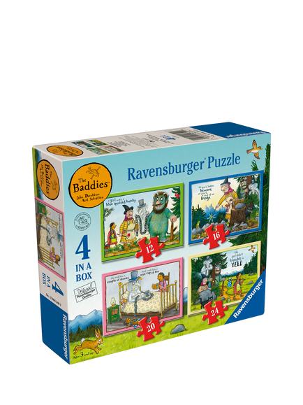 Julia Donaldson The Baddies 4-in-a-Box Progressive Puzzle Set, Multi
