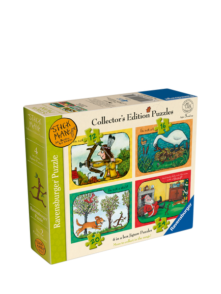 Julia Donaldson Ravensburger Collector's Edition No.2 Stickman 4 in a Box Jigsaw Puzzle, Multi
