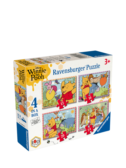 Winnie the Pooh Ravensburger 4 in a Box Jigsaw Puzzle, Multi