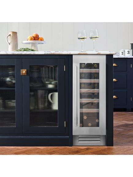 Caple WI3150 Integrated Wine Cooler, Stainless Steel - view 2, Stainless Steel