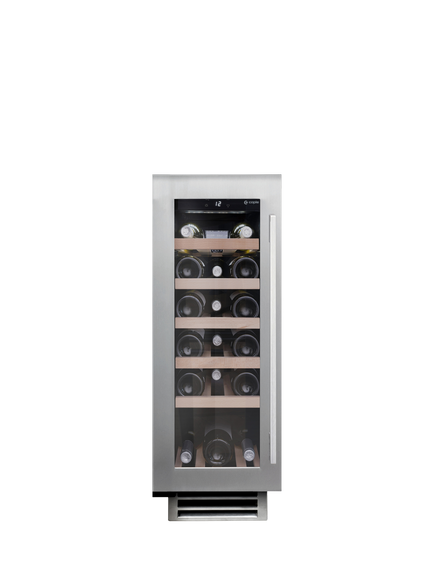 Caple WI3125 Integrated Wine Cooler, Stainless Steel, Stainless Steel