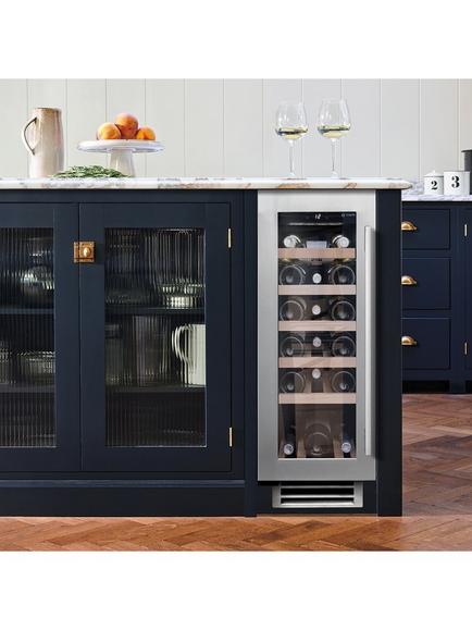 Caple WI3125 Integrated Wine Cooler, Stainless Steel - view 2, Stainless Steel