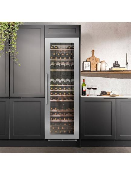 Caple WC1792 Integrated Wine Cooler, Stainless Steel - view 2, Stainless Steel
