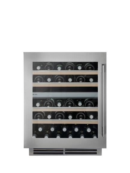 Caple WI6150 Integrated Wine Cooler, Stainless Steel, Stainless Steel