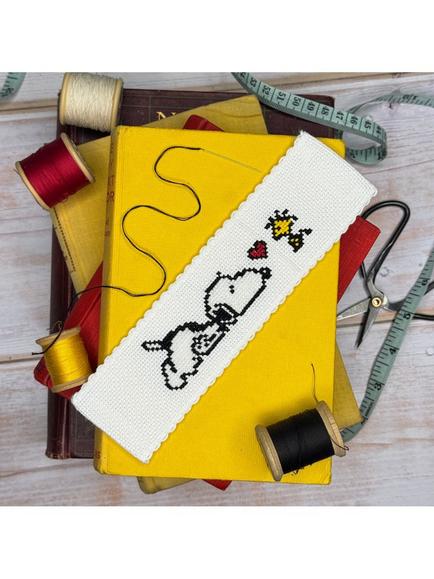 The Crafty Kit Company Snoopy Bookmark Cross Stitch Kit, Multi