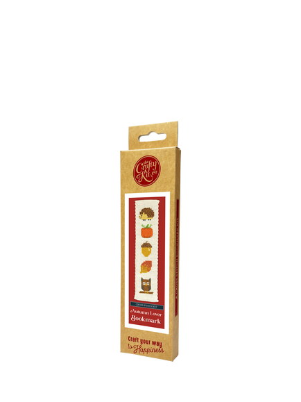 The Crafty Kit Company Autumn Lover Cross Stitch Bookmark Kit, Multi