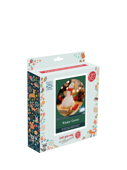 The Crafty Kit Company Winter Goose Needle Felting Kit, Multi
