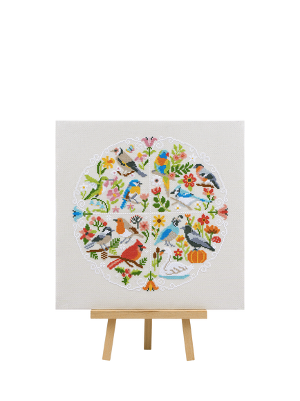 Caterpillar Cross Stitch Song of the Seasons Cross Stitch Kit, Multi