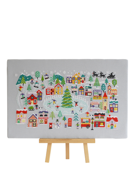 Caterpillar Cross Stitch Christmas Wonderland Cross Stitch Kit, Multi