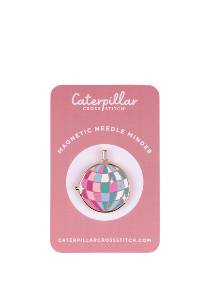 Caterpillar Cross Stitch Mirror Ball Needle Minder, Multi