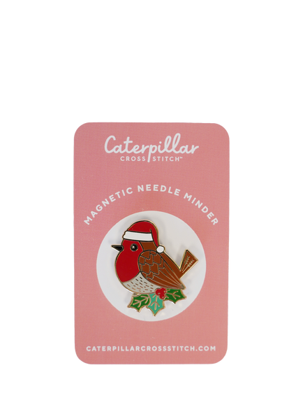 Caterpillar Cross Stitch Robin Needle Minder, Multi